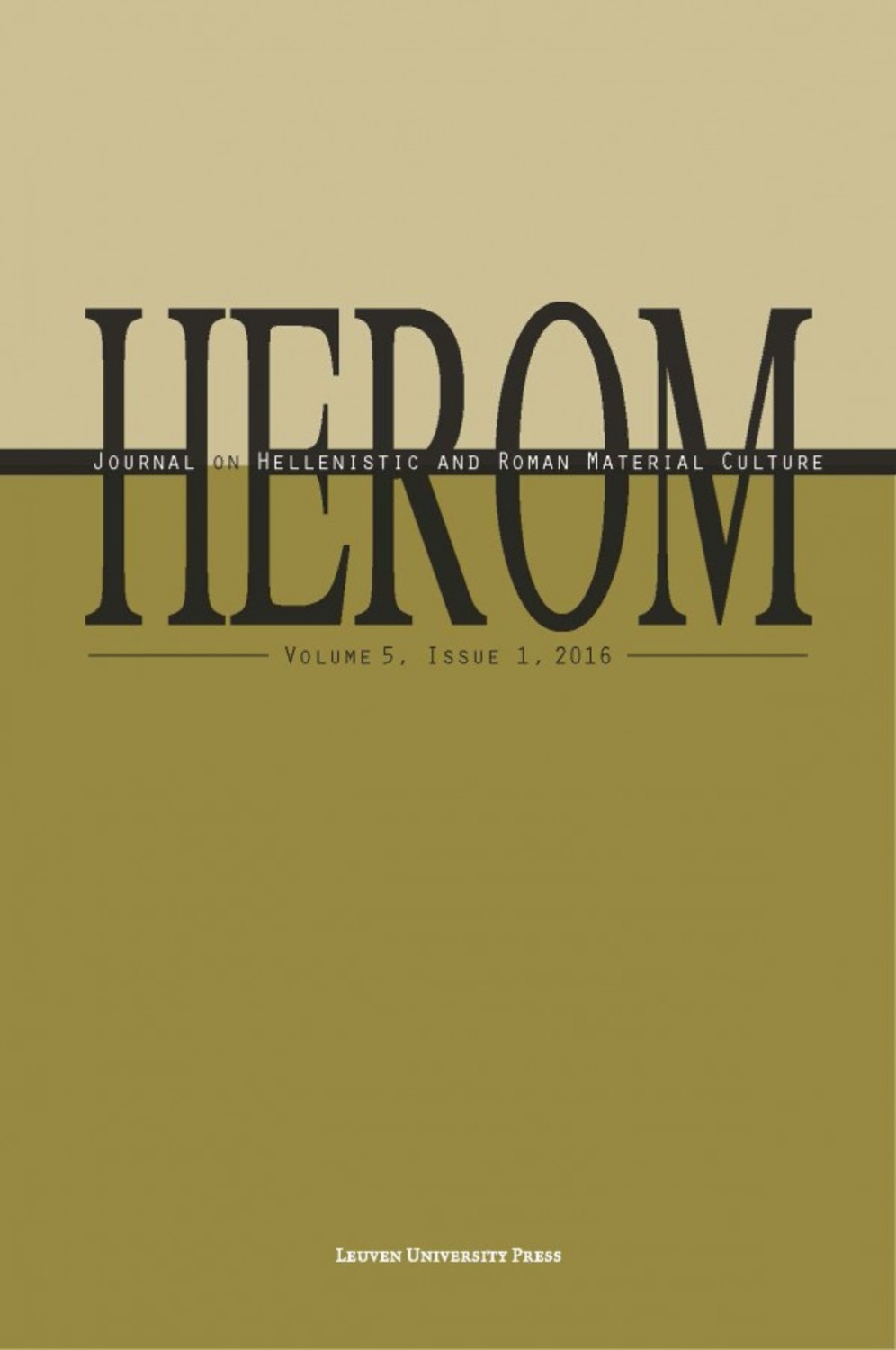 HEROM Volume 5 Issue 1, 2016