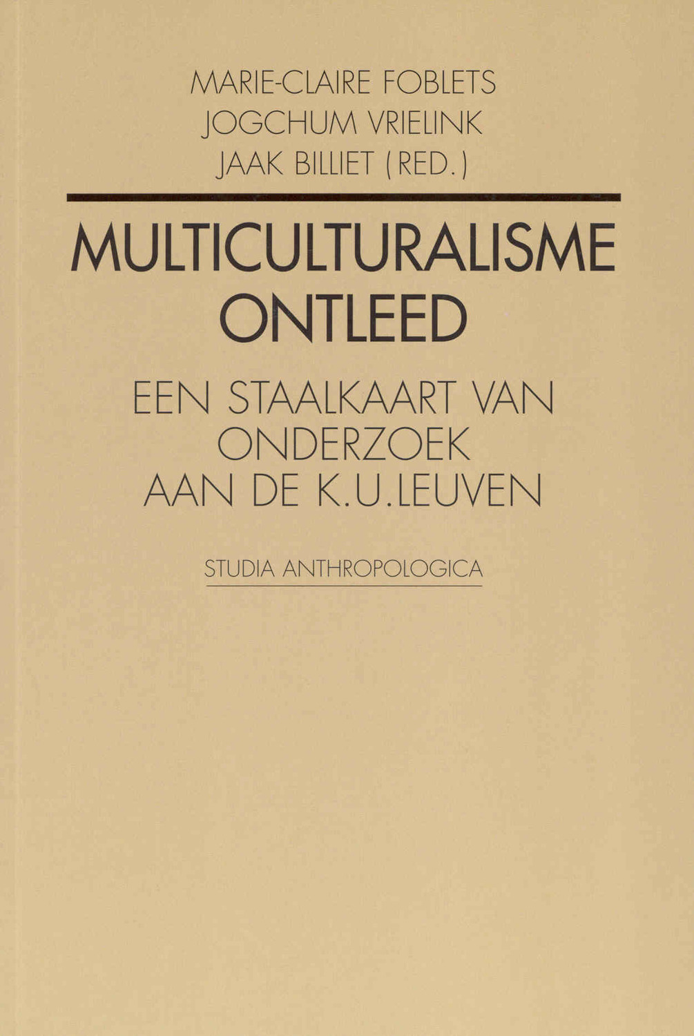 Multiculturalisme ontleed