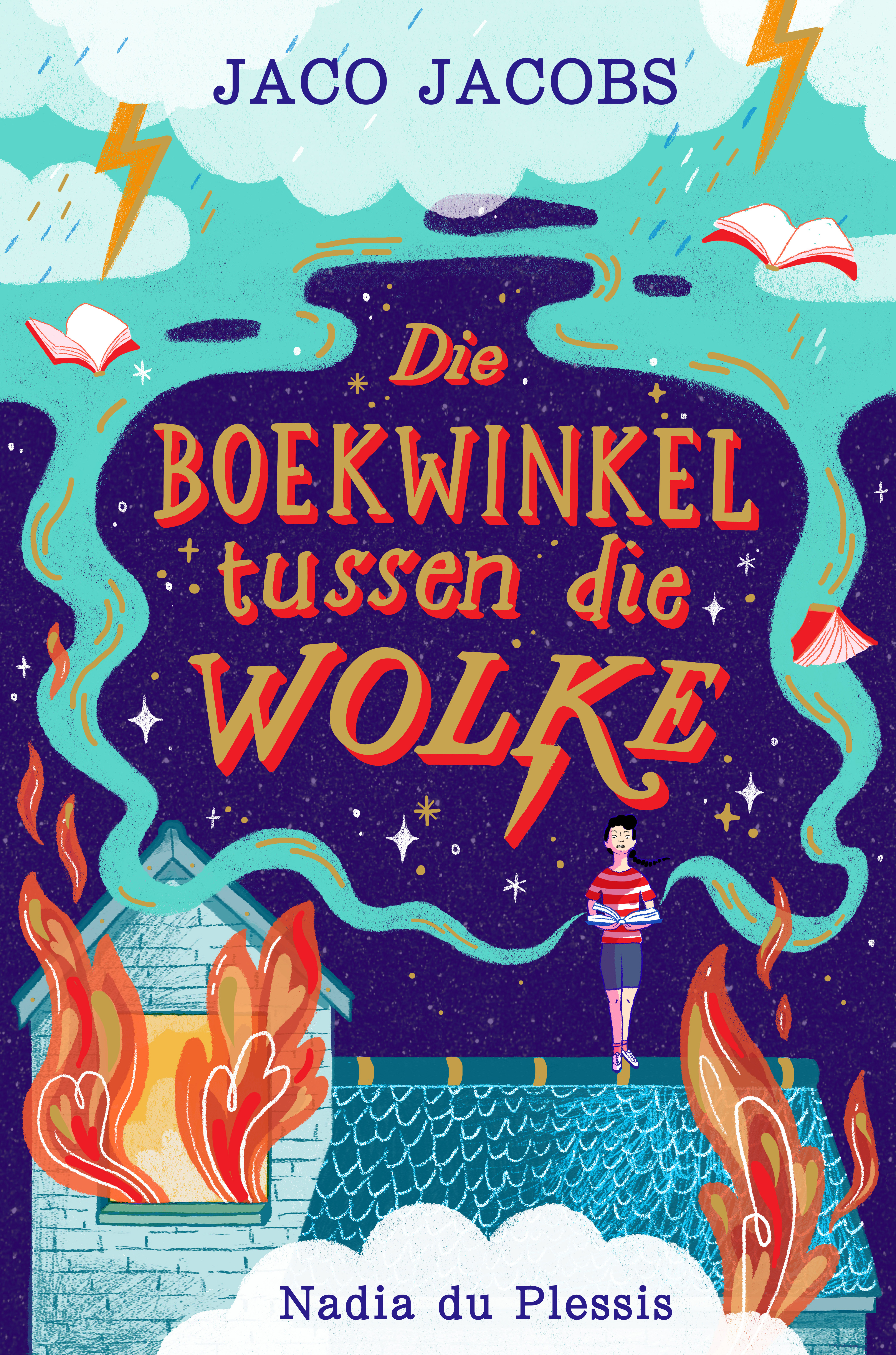 Die Boekwinkel Tussen die Wolke book cover