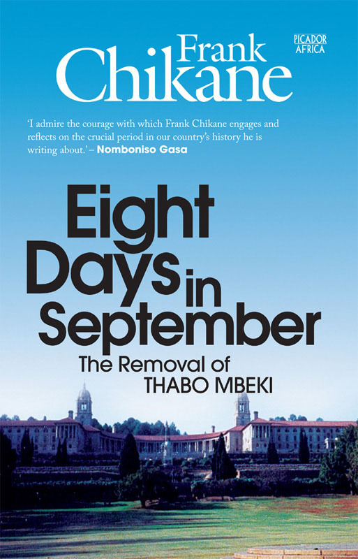 Eight Days In September book cover