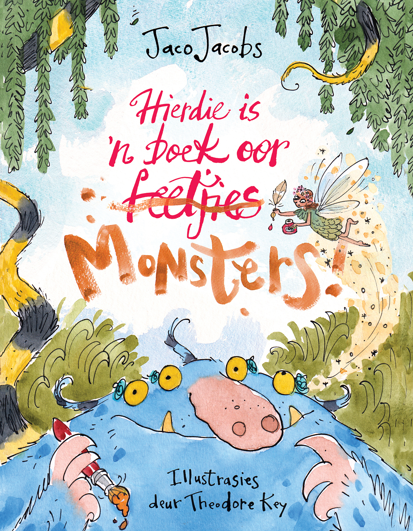 Book cover for Hierdie is 'n Boek Oor Monsters